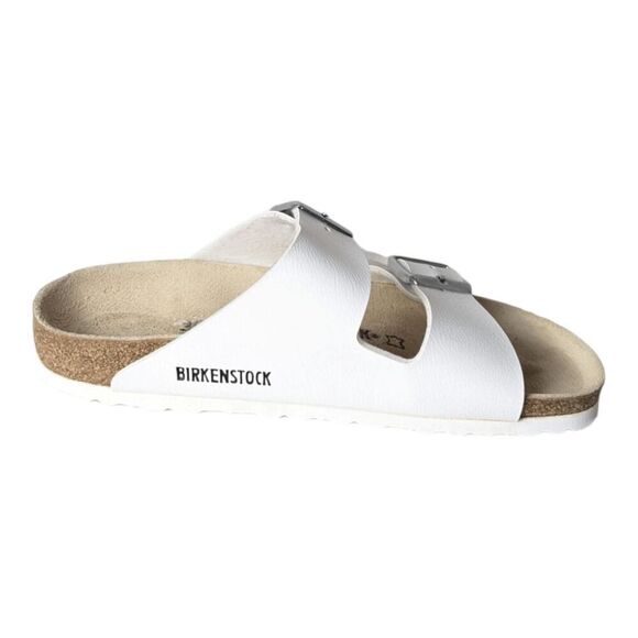 BIRKENTSTOCK Birko Flor White Embossed Sandal Size 38 - Picture 7 of 9